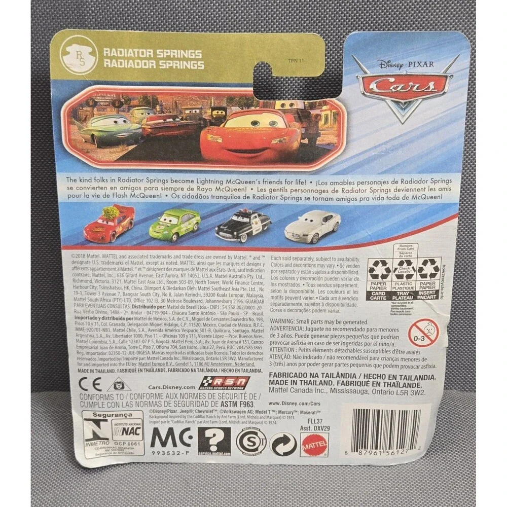 Disney Pixar Cars Fillmore Diecast Lot of 3 - Mattel 1:55 Race Team